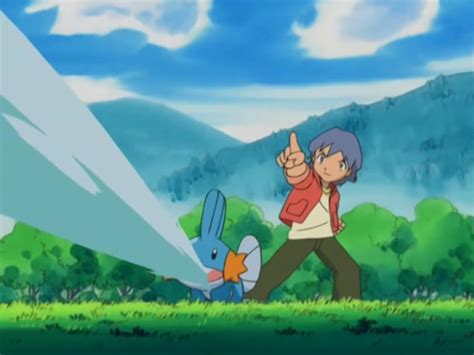 when does mudkip learn water gun.